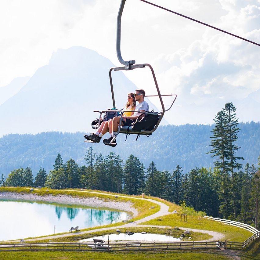 Ascent facilities in the Region Seefeld in summer