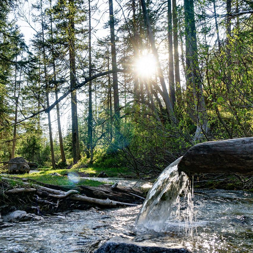 Isarursprung im Abendlicht - Scharnitz