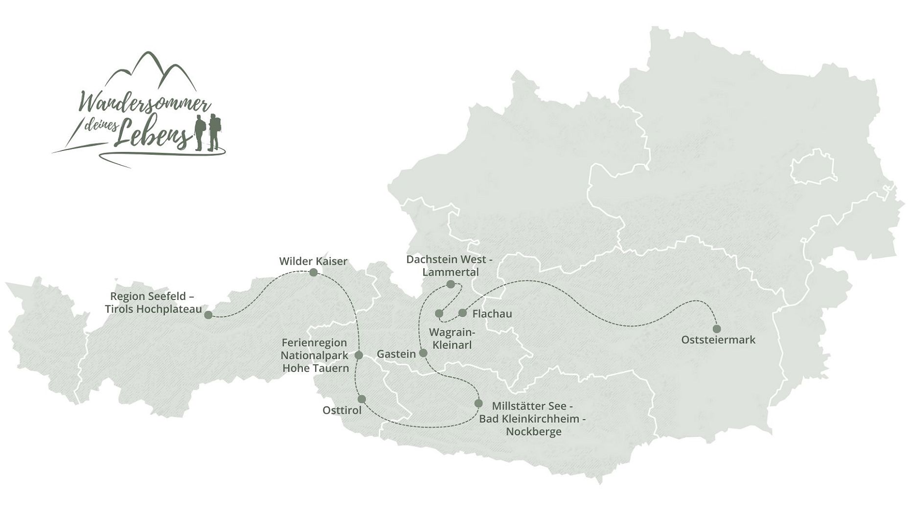 Q_ Route als Österreichkarte mit Logo